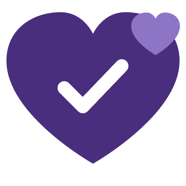 Friendly heart icon