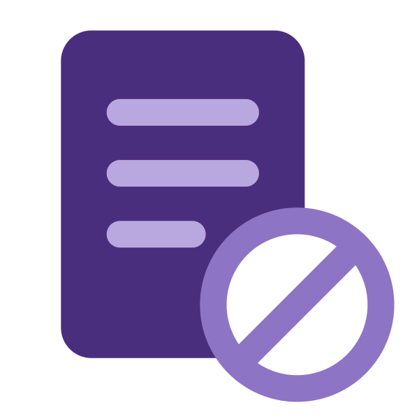 No contracts icon